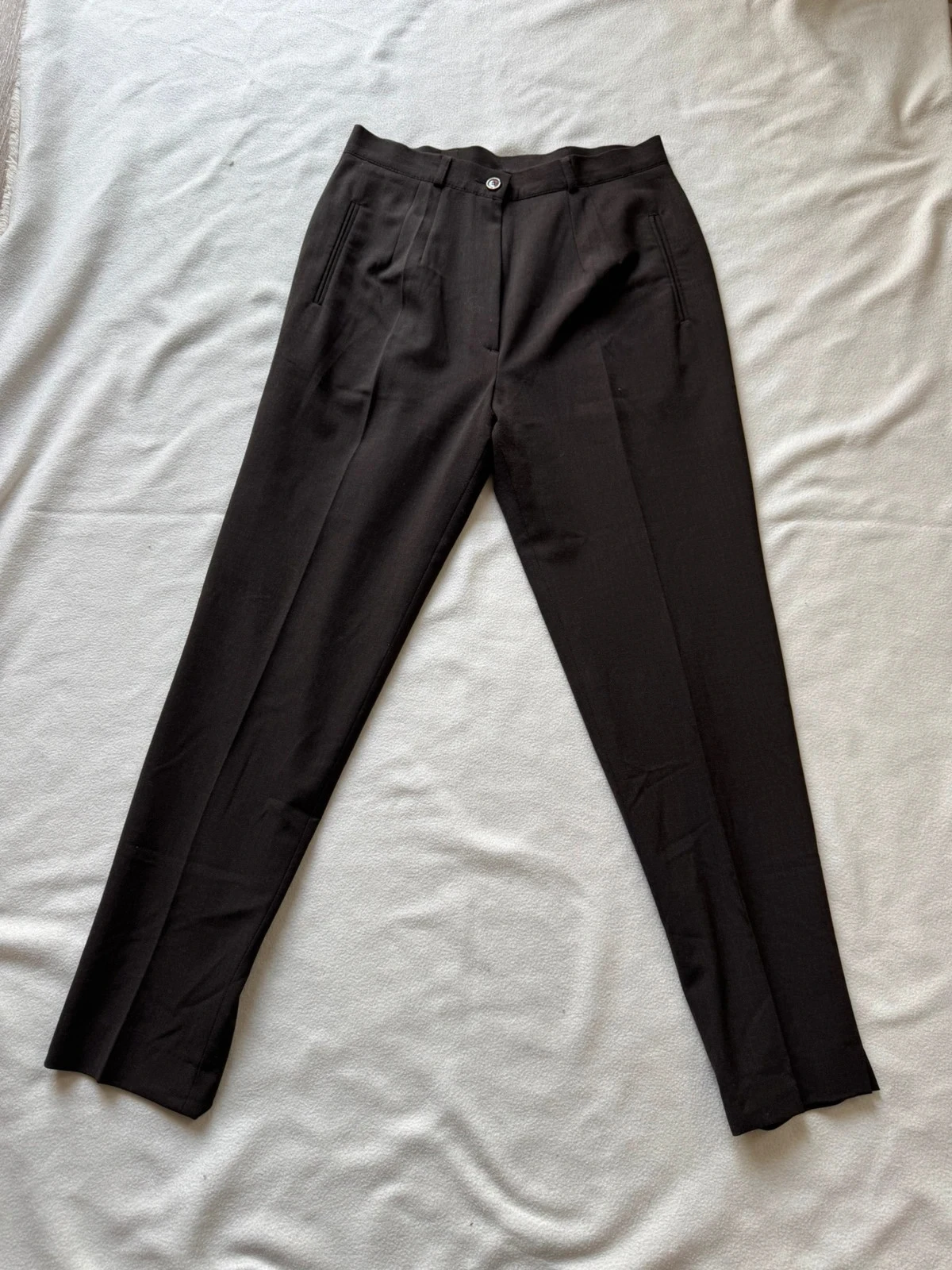 Pantalon bien habillé femme Paris Alson taille 44 vintage made in France marron très bon état